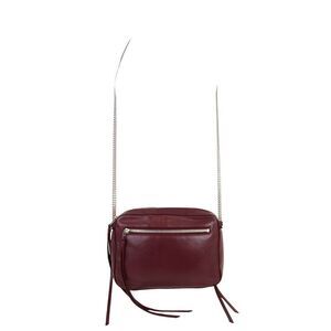 AllSaints BROWN GENUINE LEATHER CHAIN STRAP CROSSBODY SHOULDER BAG HANDBAG PURSE